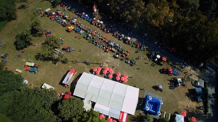 Luftaufnahme Schleppertreffen 2016 in Reichenschwand